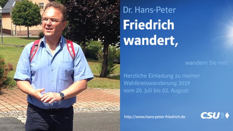 Banner für die Einzeltermine der Wahlkreiswanderung 2019