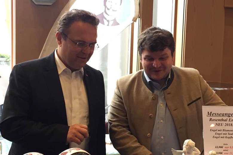 Dr. Hans-Peter Friedrich bei der Eröffnung der Gewerbemesse in Wunsiedel am 14.04.2018
