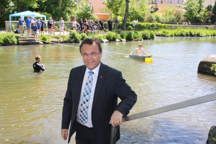 Hans-Peter Friedrich bei den Hochfrankenspielen 2017 in Schwarzenbach