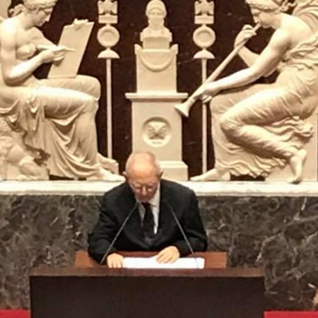 55. Jahrestag des Élysée-Vertrages. Sitzung der französischen Nationalversammlung in Paris mit einer Rede des Deutschen Bundestagspräsidenten Wolfgang Schäuble