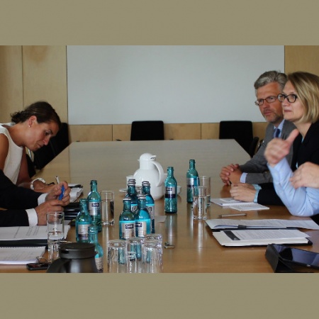 Themen waren der Reformprozess in der Ukraine und der Konflikt mit Russland.