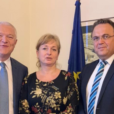 Gedankenaustausch mit dem Fraktionsvorsitzenden der Regierungsfraktion ANO Jaroslav Faltynek und der Abgeordneten Monika Červíčková