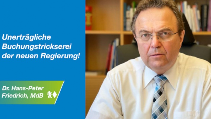Dr. Hans-Peter Friedrich zum Nachtragshaushalt der neuen Regierung
